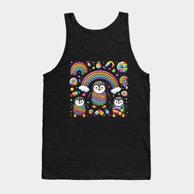 Candy Penguins II Tank Top by sonnycosmics